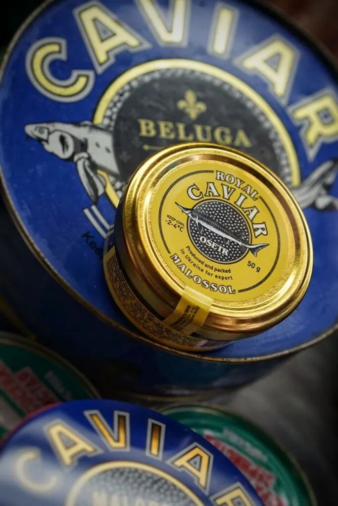 A jar of Royal Caviar